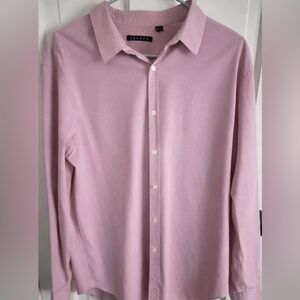 Theory Soft Pink Men's Dress Shirt Like New! XXL but fits like L